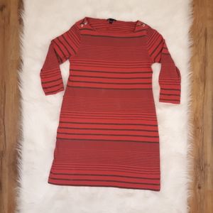 GAP | Pink Striped Midi Dress